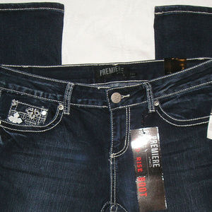 WOMEN RUE 21 NEW BOOT CUT JEANS SIZE 7/8